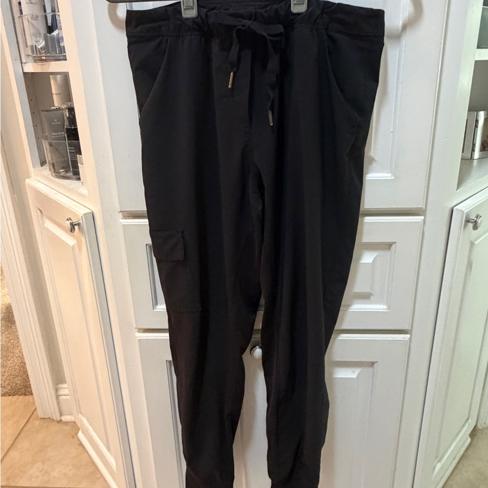 Glyder Black Cargo Joggers Medium Athleisure Drawstring Performance Pants